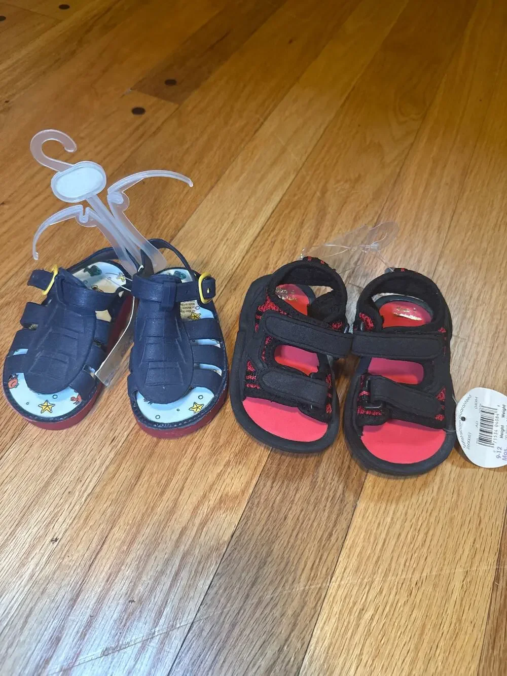 NEW baby Sandals Sz 4 (9-12 months) -TWO PAIRS